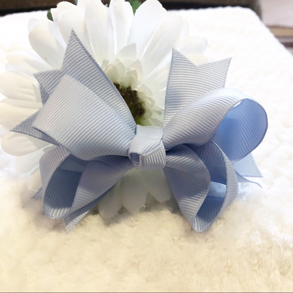 🌸3/$9🌸 Handmade Pastel Blue Boutique Hairbow